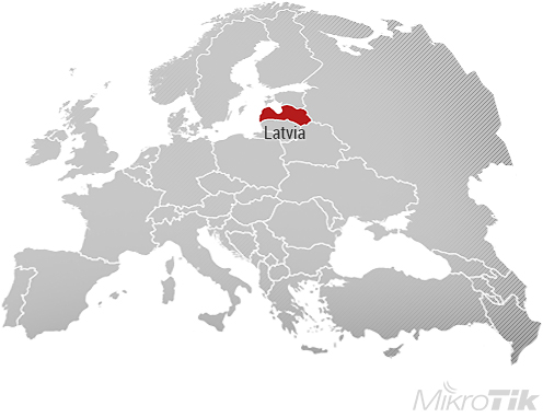 Map Latvia